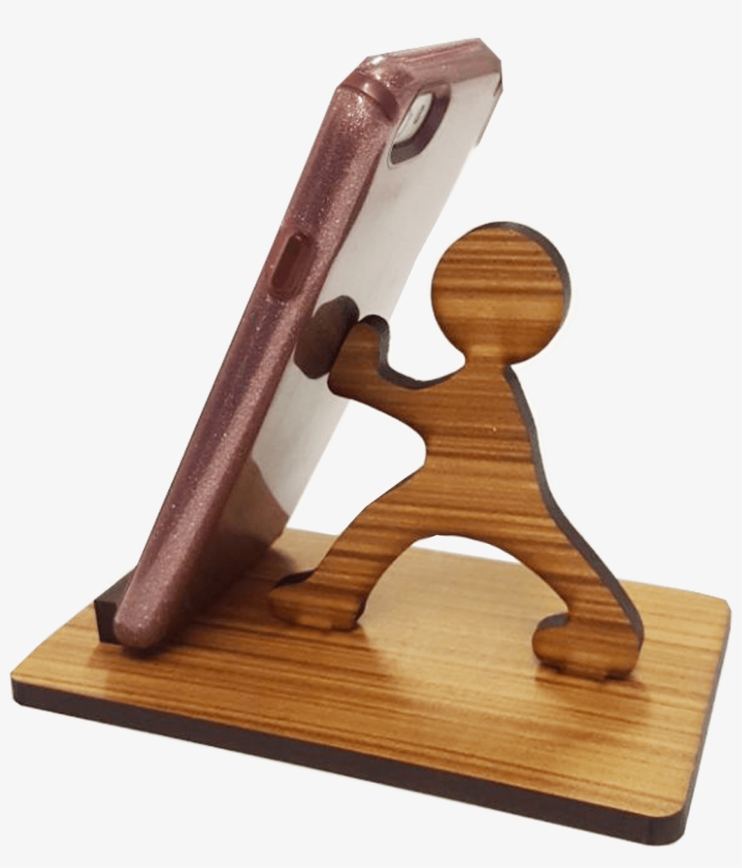Strong Man Phone Stand - Mobile Phone, transparent png