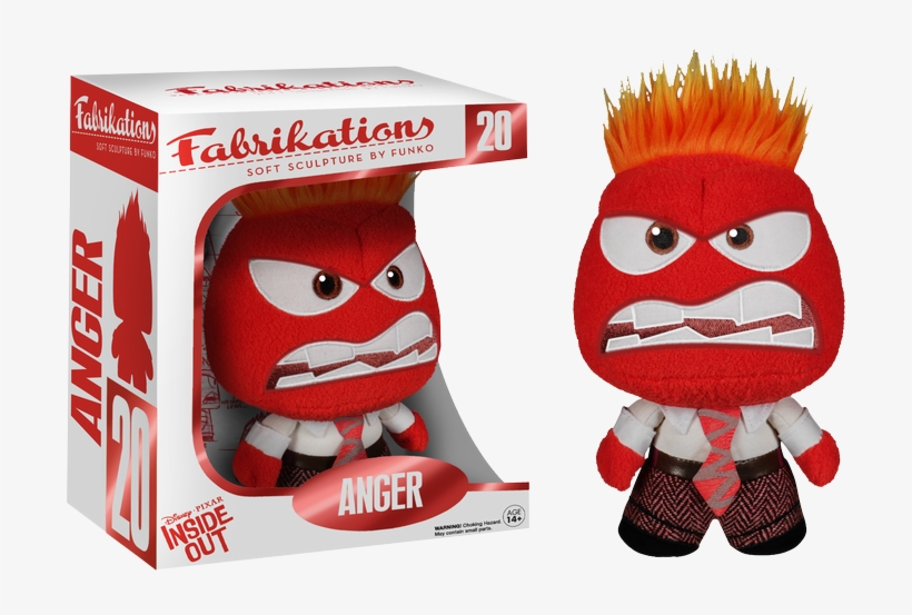 Anger Fabrikations Plush - Inside Out Pop Vinyl Disney, transparent png