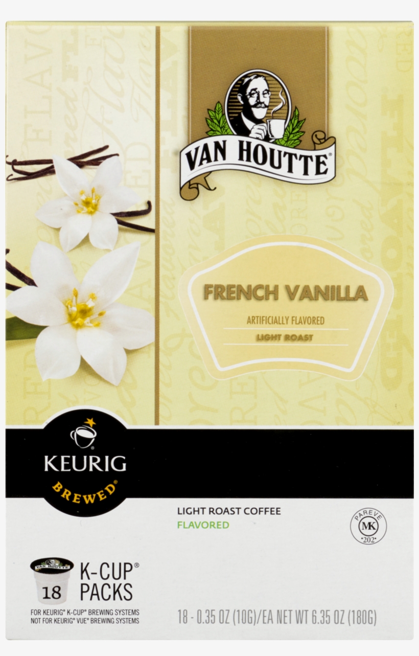 Van Houtte French Vanilla Coffee Keurig K Cups 18 Count, transparent png