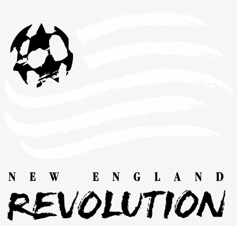 Revolution Logo Black And White - New England Revolution Logo Png, transparent png