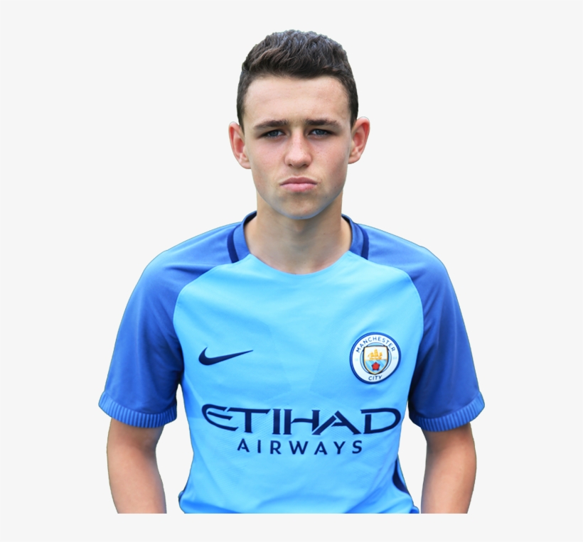 Manchester City U18s Phil Foden Profile - Manchester City 21 David Silva 100% Original Jersey, transparent png