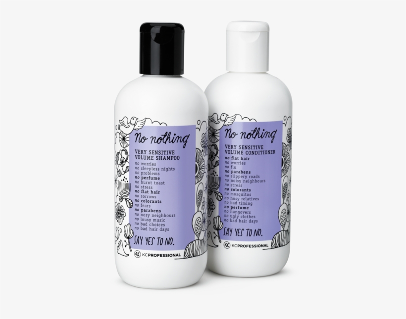 No Nothing Very Sensitive Volume Conditioner - No Nothing Very Sensitive Volume Shampoo 300ml, transparent png