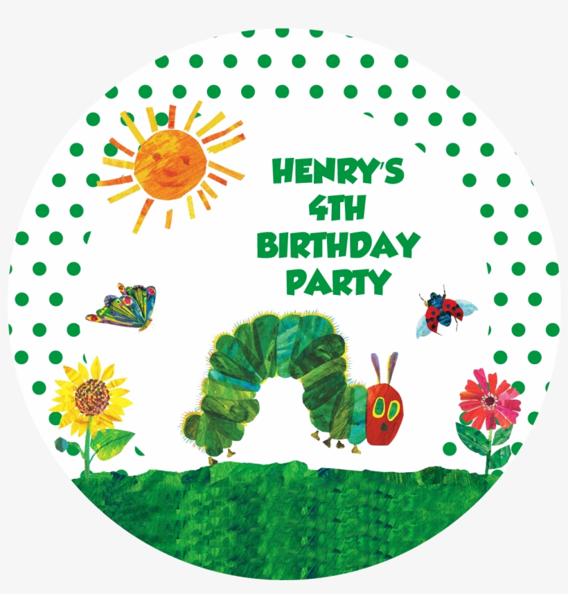 Hungry Caterpillar Party Box Stickers - Very Hungry Caterpillar Pdf Ebook, transparent png