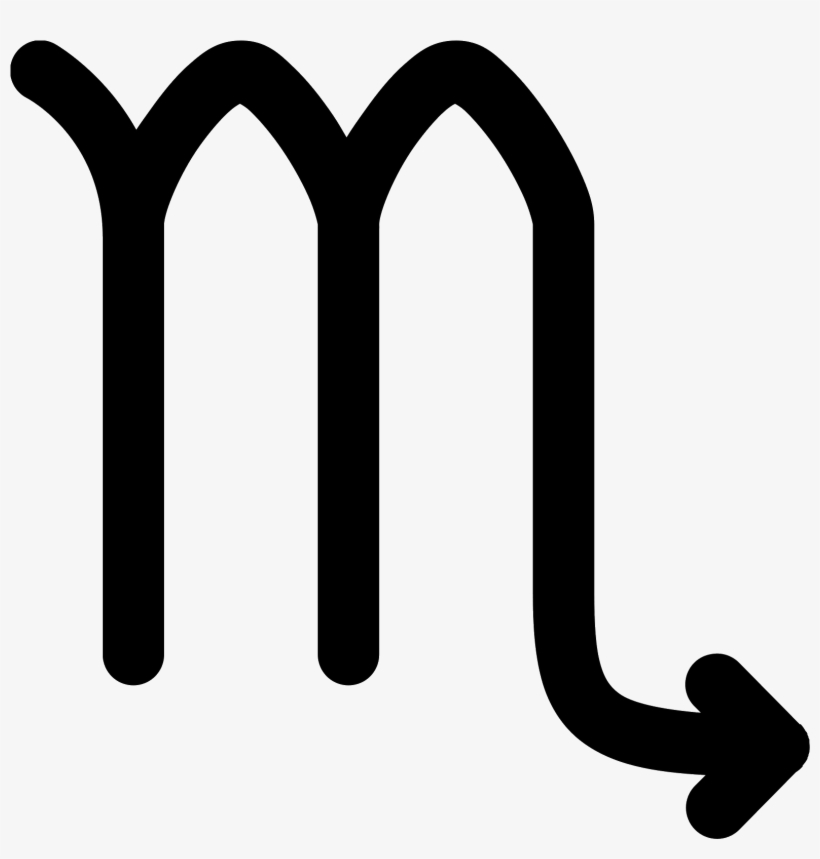 This Icon Looks Like Lower Case Alphabet M For Which - Scorpio Icon, transparent png