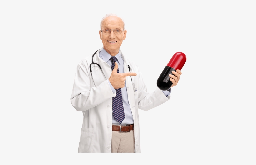 Old Doc No Background - Huge Pill, transparent png