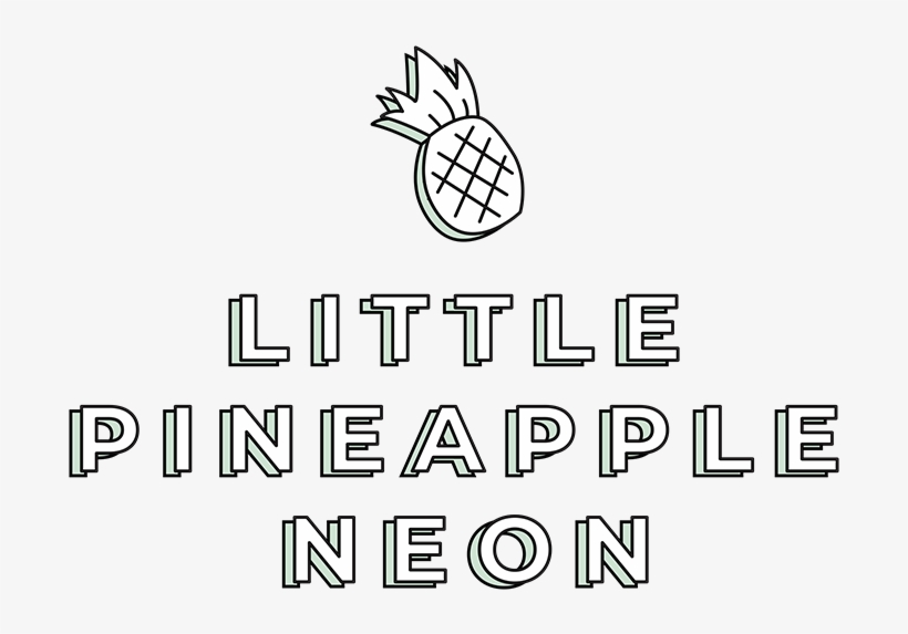 Little Pineapple Neon, transparent png
