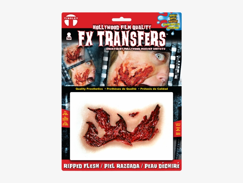 Ripped Flesh Special Fx Temporary Tattoo - Fx Transfer Medium Ripped Flesh, transparent png