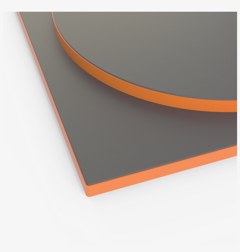 Laminate Table Top With Abs Edge Contrast, transparent png