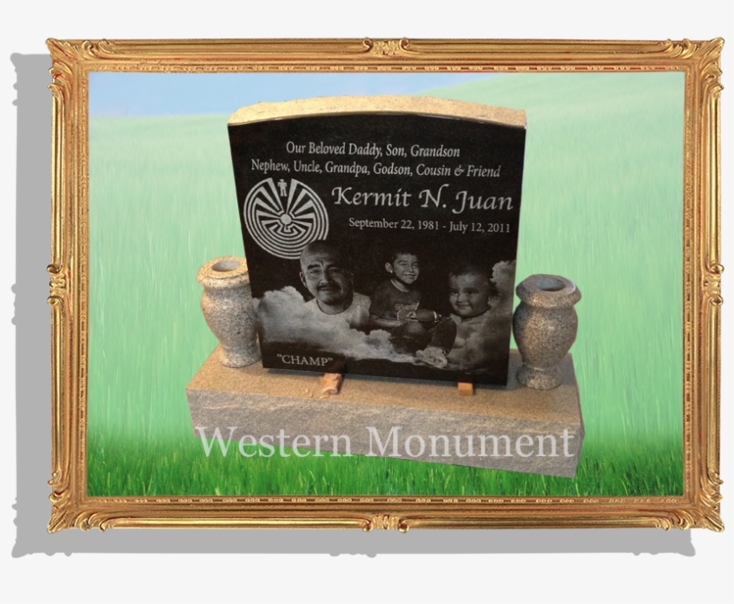 Upright Monument With Black Plaque Laser Etching - Queen Of Heaven Catholic Cemetery & Funeral Home, transparent png