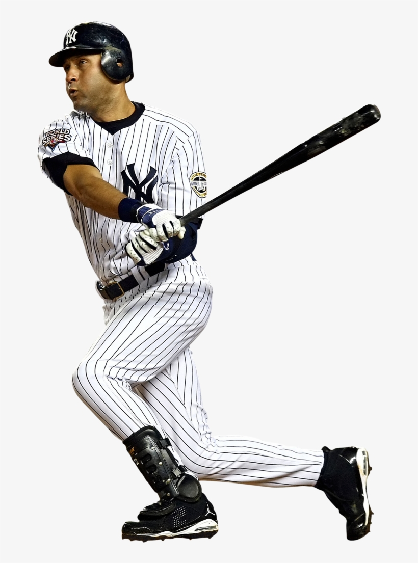 Attachment 598405attachment 598406attachment - Mlb - Derek Jeter New York Yankees Junior Fathead, transparent png