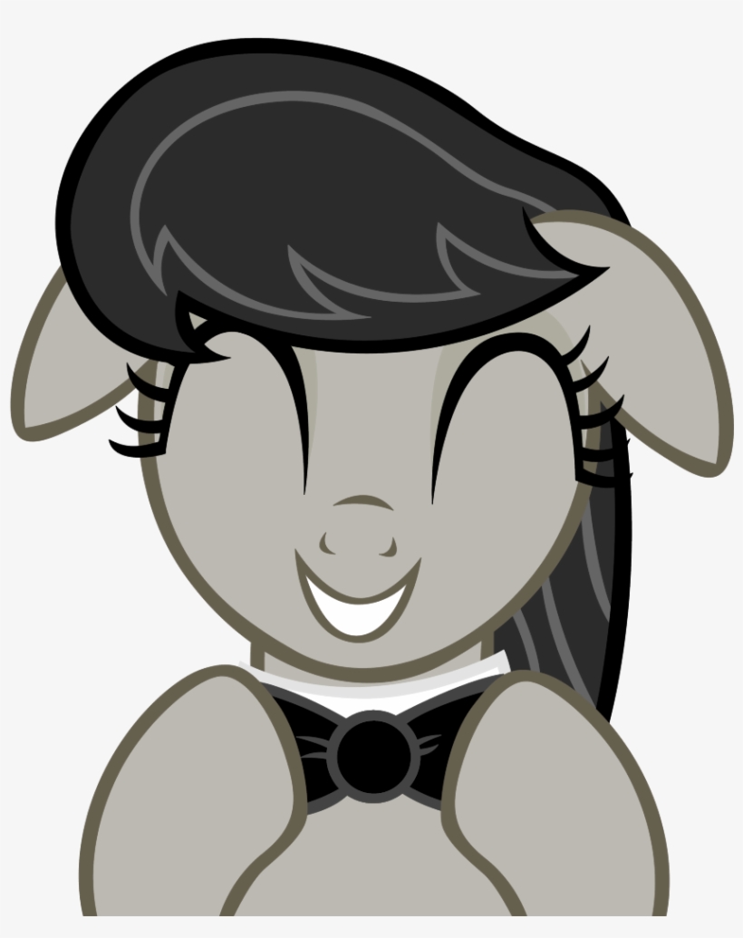 Dtkraus, Bowtie, Cute, Eyes Closed, Floppy Ears, Grayscale, - Octavia Melody Happy, transparent png