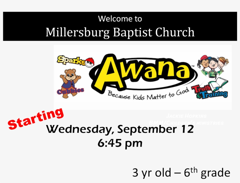 School Has Started, And With That Our Children Are - Awana, transparent png