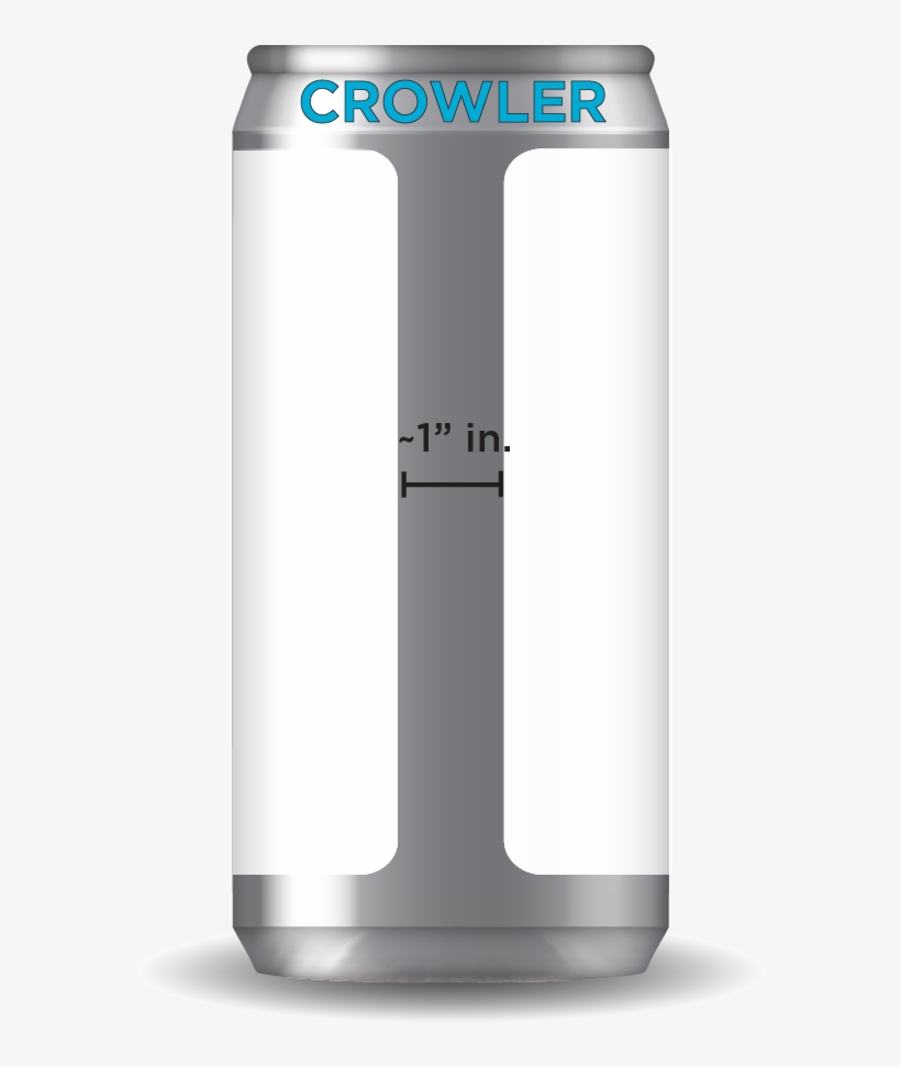 Crowler Label Size - Caffeinated Drink, transparent png