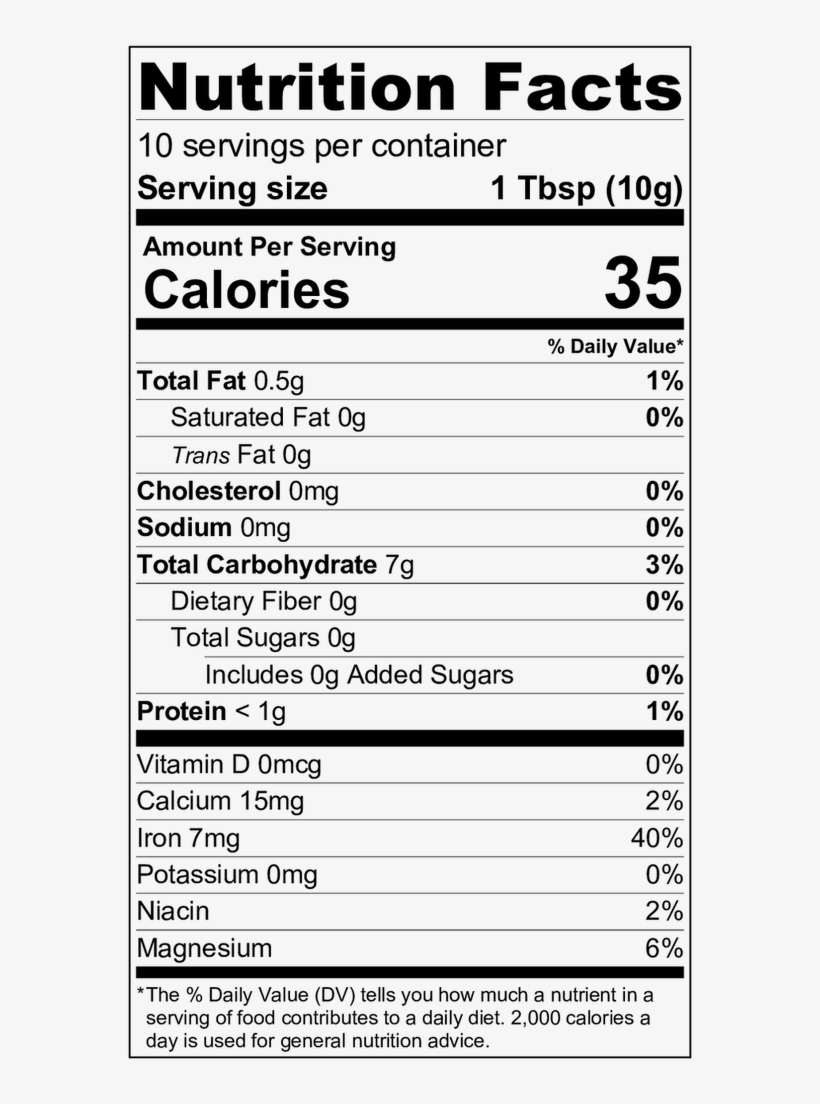 Organic Turmeric Powder Nutrition Label Of Healthy Snacks 574x1024 PNG Download PNGkit