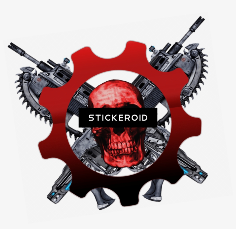 Gears Of War Skull Logo Gears Of War 2 Lancer 1052x968 PNG Download
