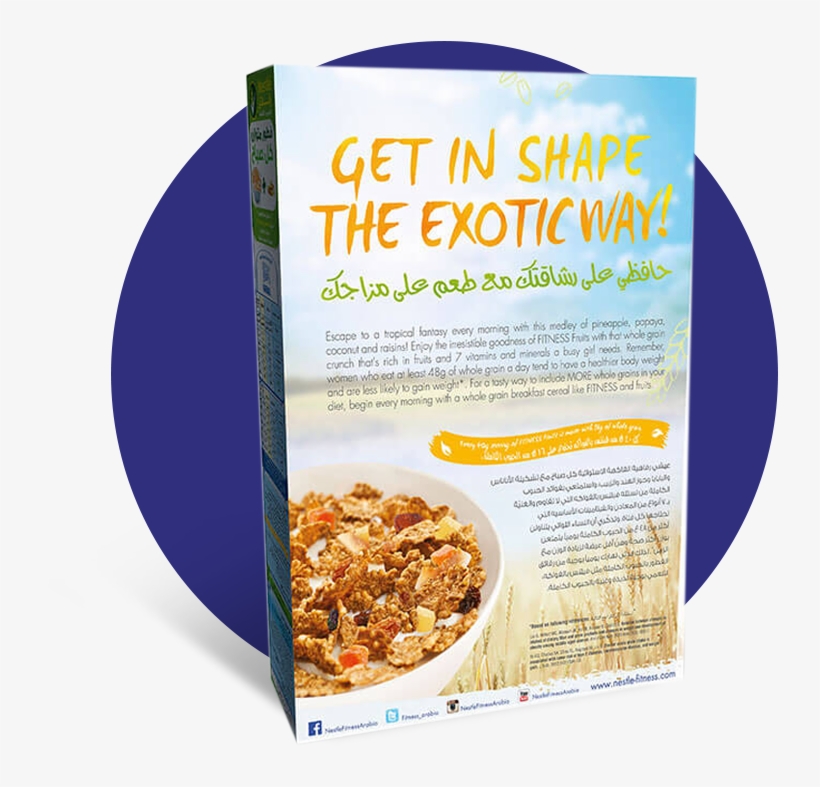 Nestle Fitness Breakfast Cereal Ingredients, transparent png