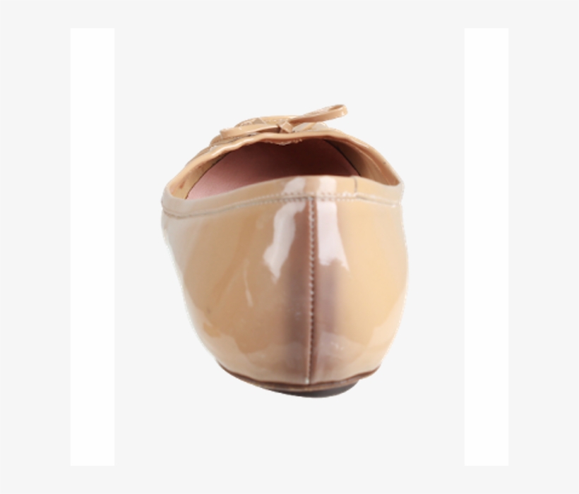 Valentino Beige Patent Ballerinas - Peach, transparent png