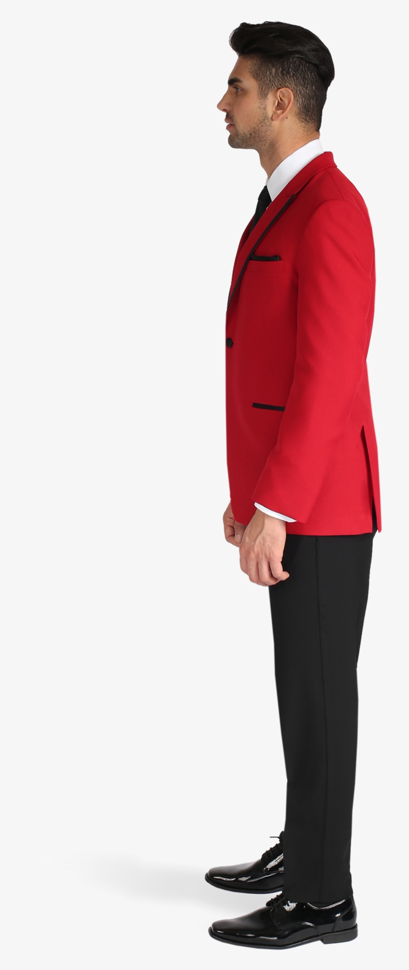 Red Peak Lapel Tuxedo - Ike Behar, transparent png