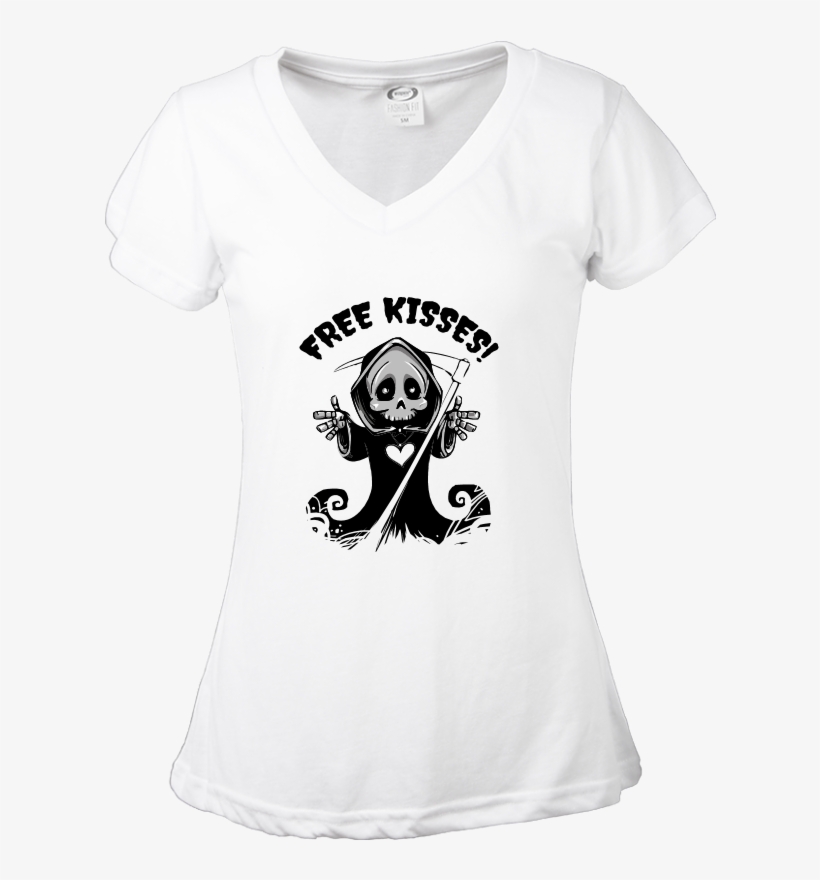 Free Kisses T-shirt - Niedlicher Grimmiger Sensenmann Halloween Keramik Ornament, transparent png