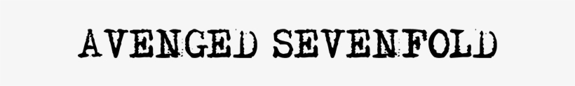 Free Fonts From Famous Music Groups, Albums, And More - Avenged Sevenfold Name Logo, transparent png