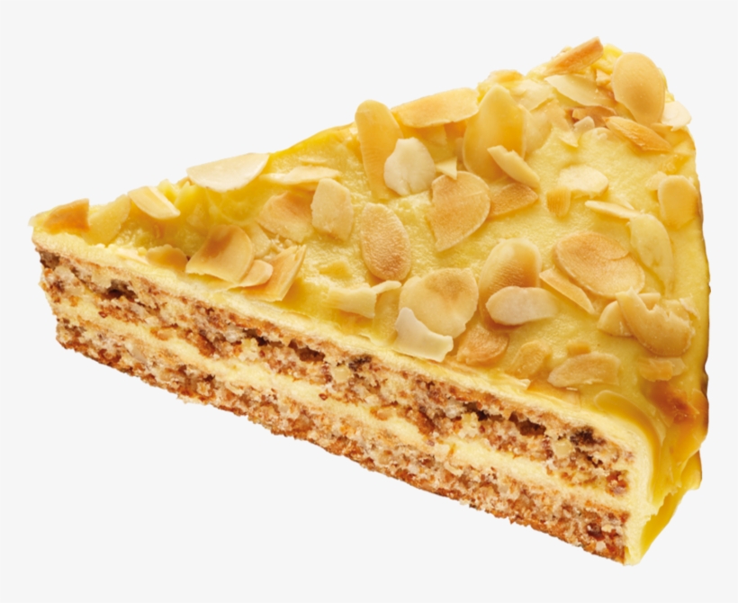 Almondy Slice - Cake Slice Top Png, transparent png