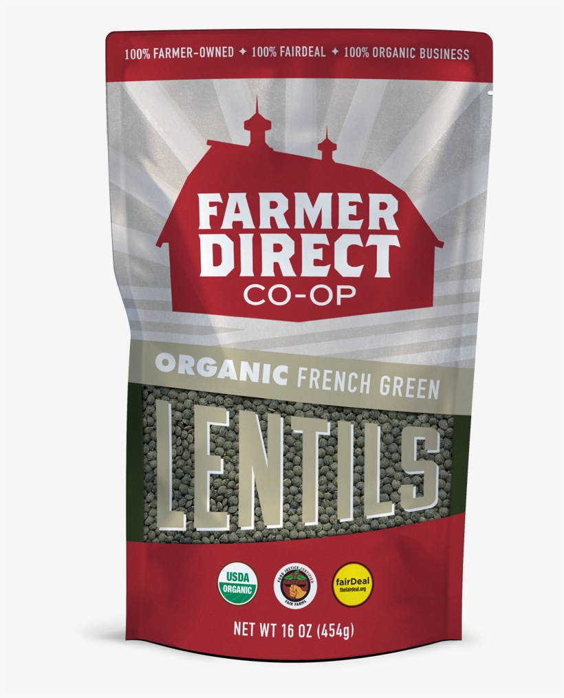 Organic, Fairdeal French Green Lentils From Farmer - Farmer Direct Coop, transparent png