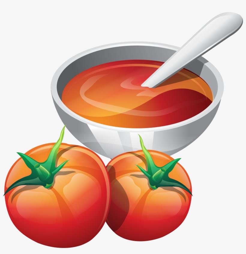 Tomato Soup Illustration Png, transparent png