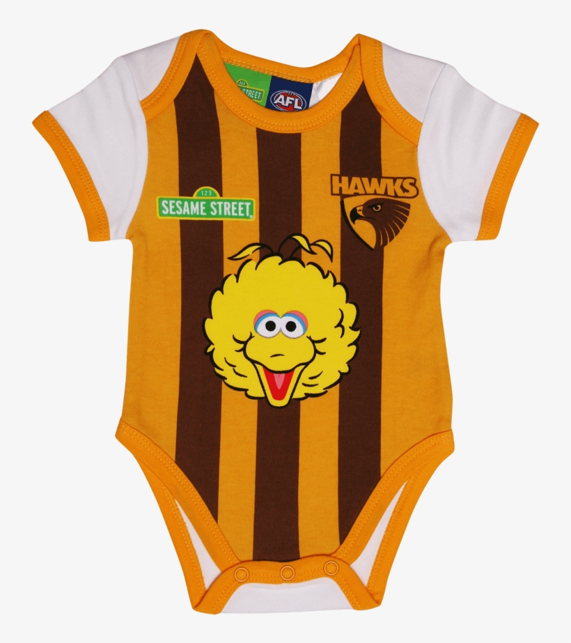 Zoom - Hawthorn Hawks Sesame St 2 Piece Bib Set, transparent png