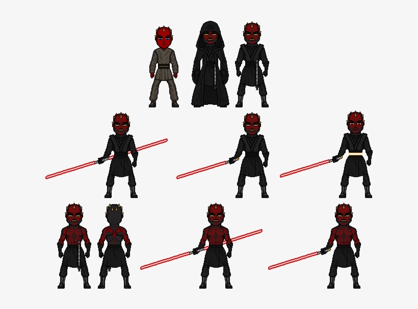 Darth Maul - Action Figure, transparent png