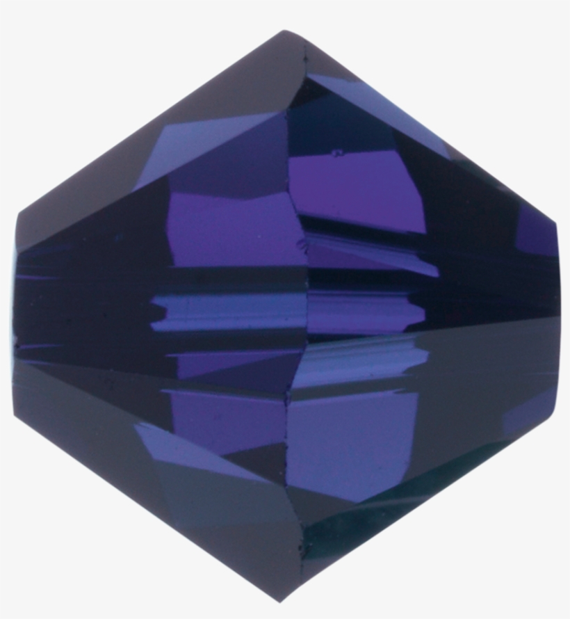 Swarovski 5328 Bicone Bead 4mm Dark Indigo - Swarovski Crystal 6mm Dark Indigo Blue Bicone Bead, transparent png