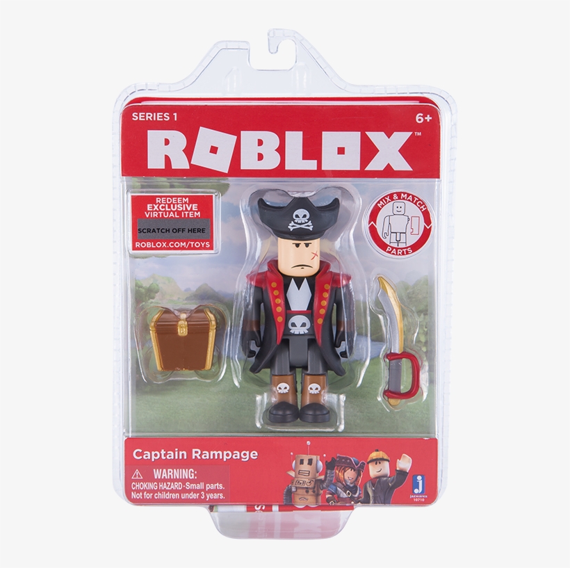 Roblox Series 1 Action Figure - Captain Rampage, transparent png