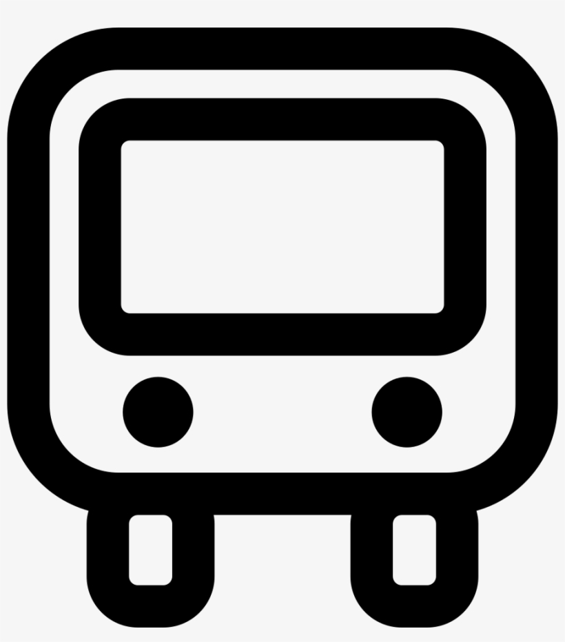 Train Front - - Icono Bus Blanco Png, transparent png