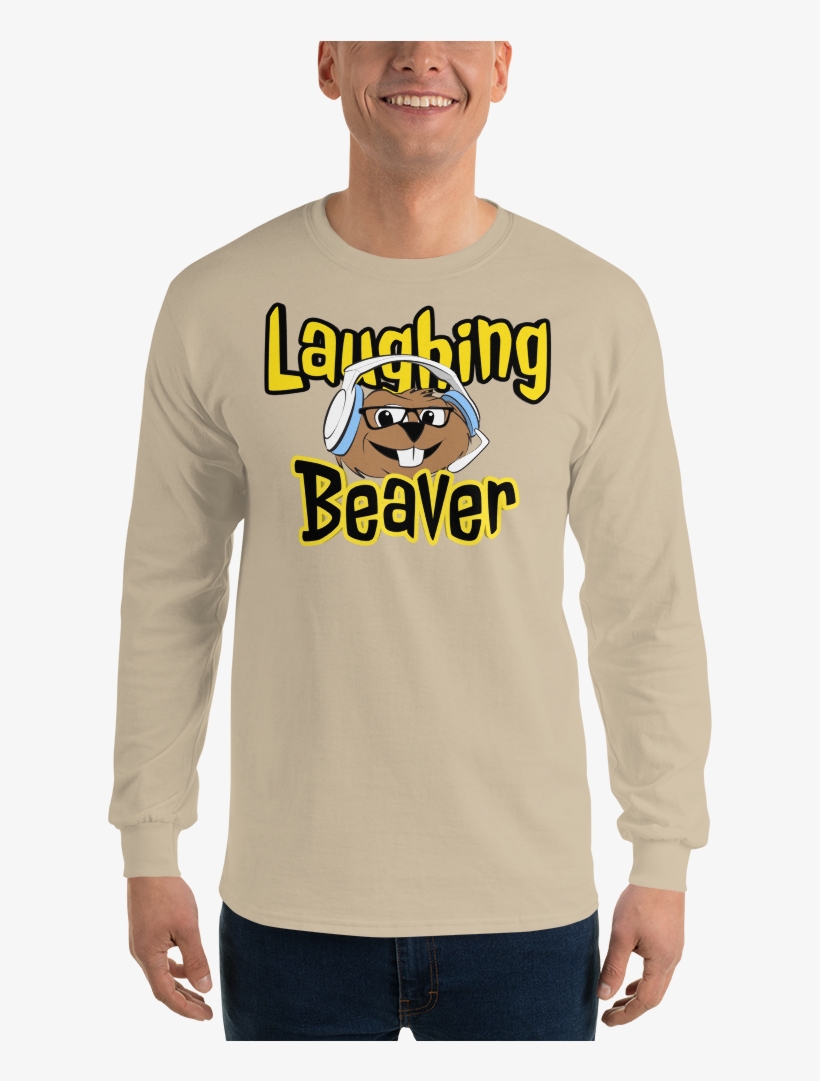 Laughing Beaver Long Sleeve - Long-sleeved T-shirt, transparent png