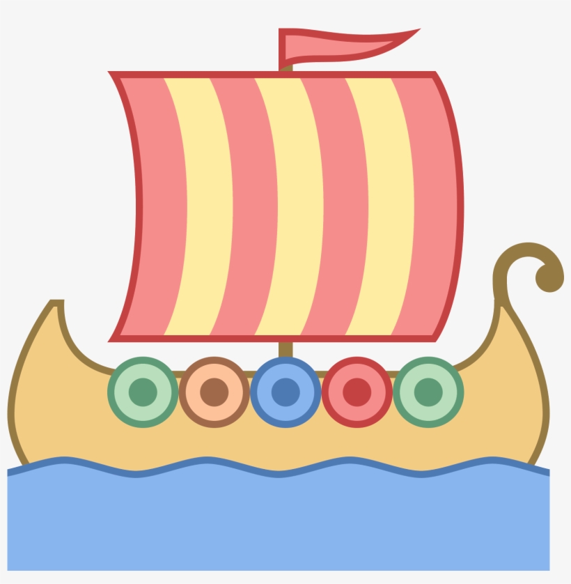 The Viking Ship Has An Extended Front With The Water - Clip Art, transparent png