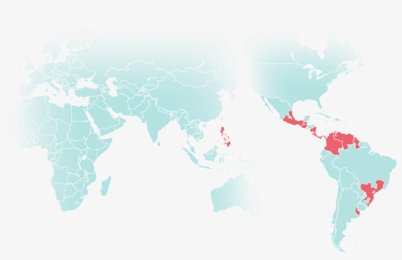 Presence - North America Region On World Map, transparent png