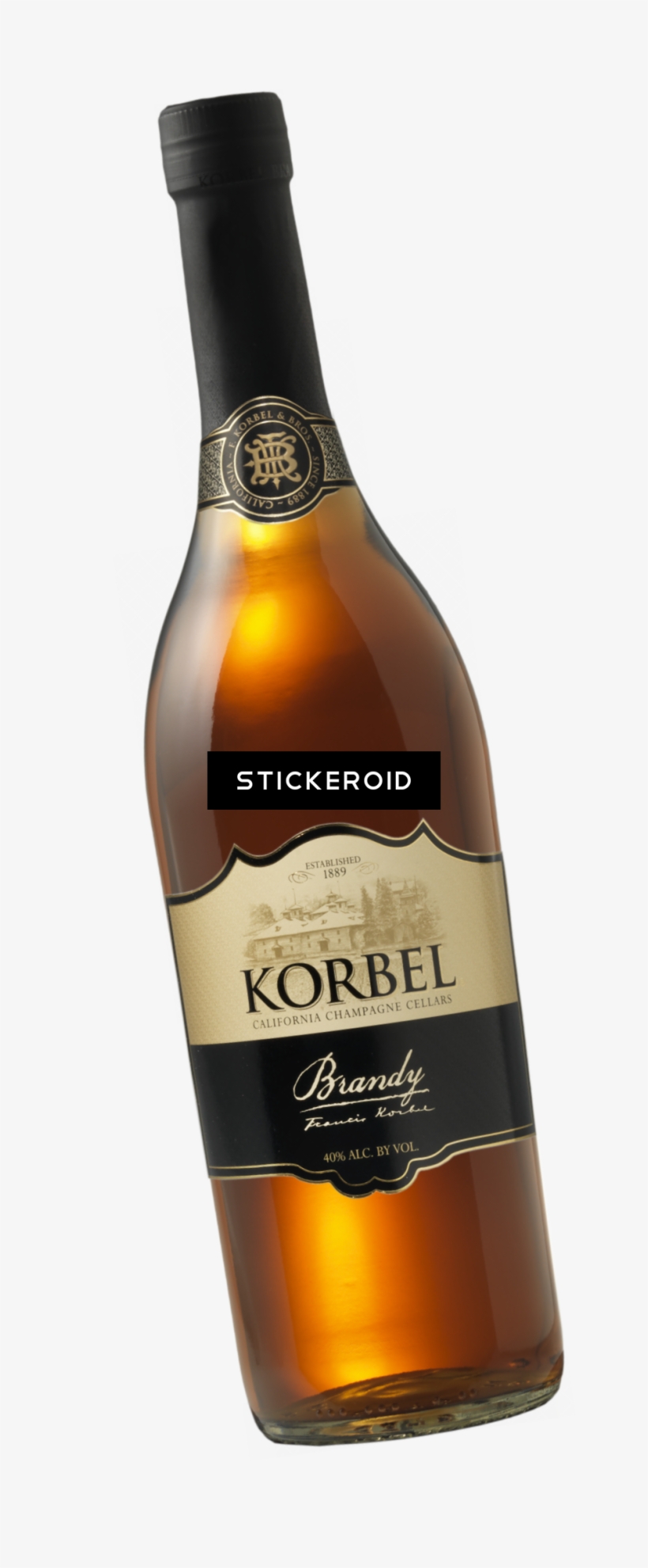Bottle Of Bottle - Korbel Brandy - 1.75 L Bottle, transparent png