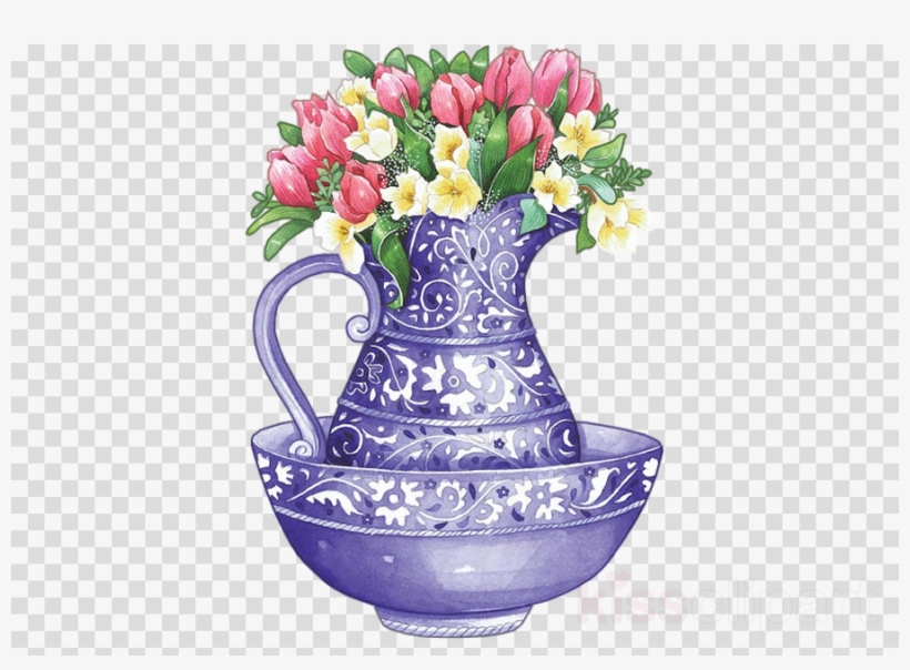 Flower Clipart Flower Floral Design Vase - Flower, transparent png