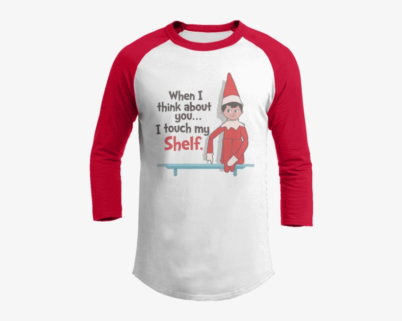 I Touch My Shelf - Drink Up Grinches - Raglan / White/red / 3xl, transparent png