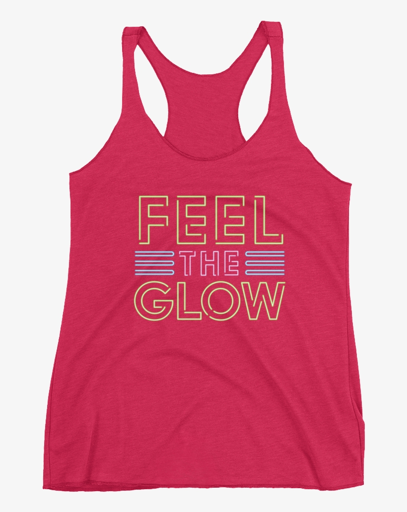 Naomi "feel The Glow" Women's Racerback Tank - Wifey Tank - Bride Tank, Bachelorette Party Tank, Bridesmaid, transparent png