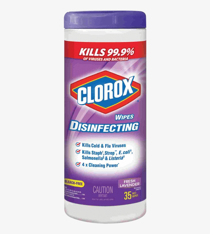 Clorox Disinfecting Wipes Lavender Scent 35 Sheets/tub, transparent png