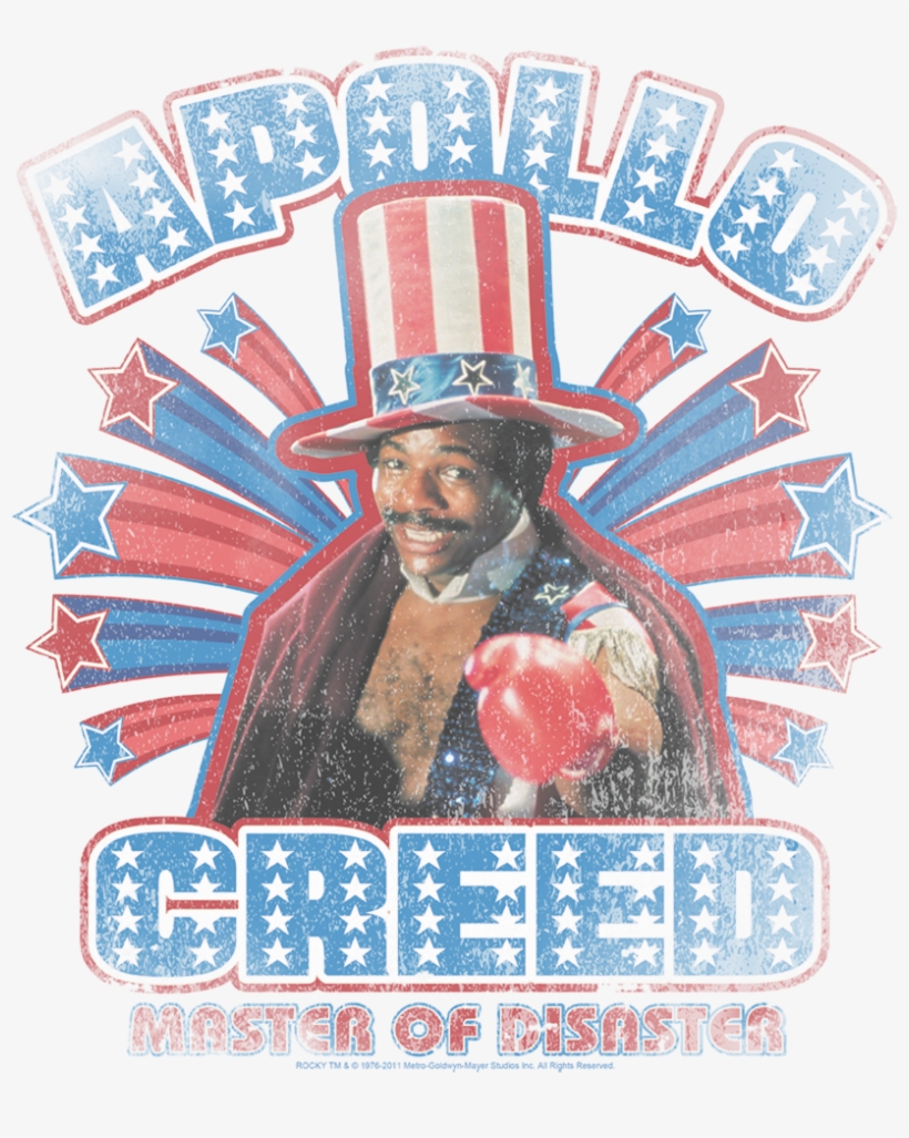 Rocky Apollo Creed Juniors T-shirt - Youth: Rocky - Apollo Creed, transparent png