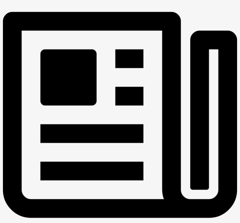 Transparent Download Svg Png Icon Free - Newspaper, transparent png