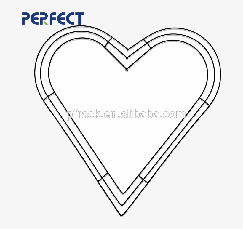 Valentine's Day Handmade Heart Wire Garland Wreath - .com, transparent png