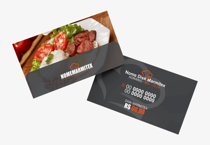 Cartão De Visita Restaurante E Marmitex, transparent png