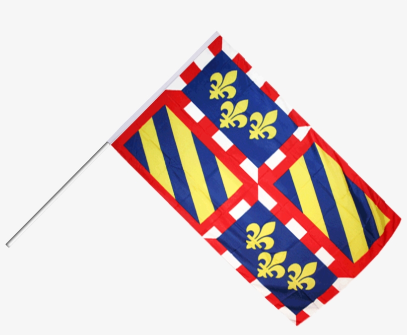 Drapeau France Bourgogne Sur Hampe - Burgundy Flag - 3x5 Ft, transparent png