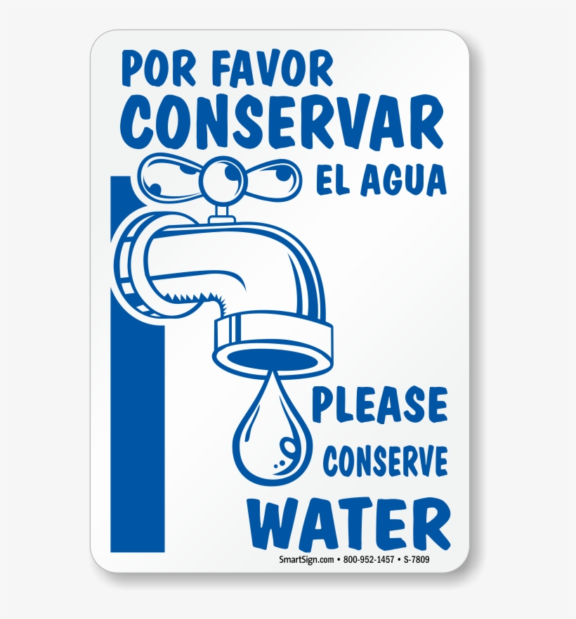 Zoom, Price, Buy - Signage For Water Conservation, transparent png
