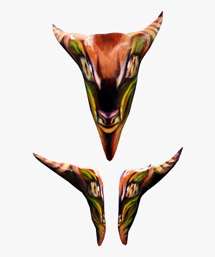 Mask Depicting The Creator God Cagn Of The San Of South - Waterfowl, transparent png