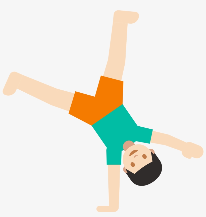 Open - Emoji Ginastica, transparent png