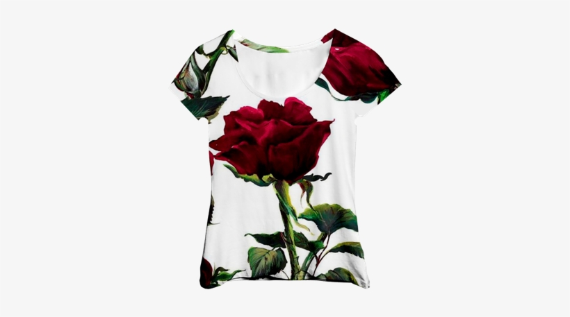 Blusa Branca Com Rosas Vermelha Mc - Wallpaper, transparent png