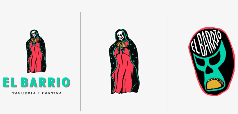 Including A Dead Madonna Holding A Taco And A Luchador - Illustration, transparent png